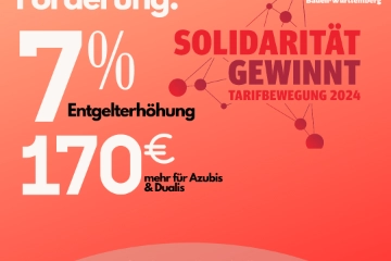 Forderung der IG Metall Baden-Württemberg zur Tarifrunde in der Metall- und Elektroindustrie.